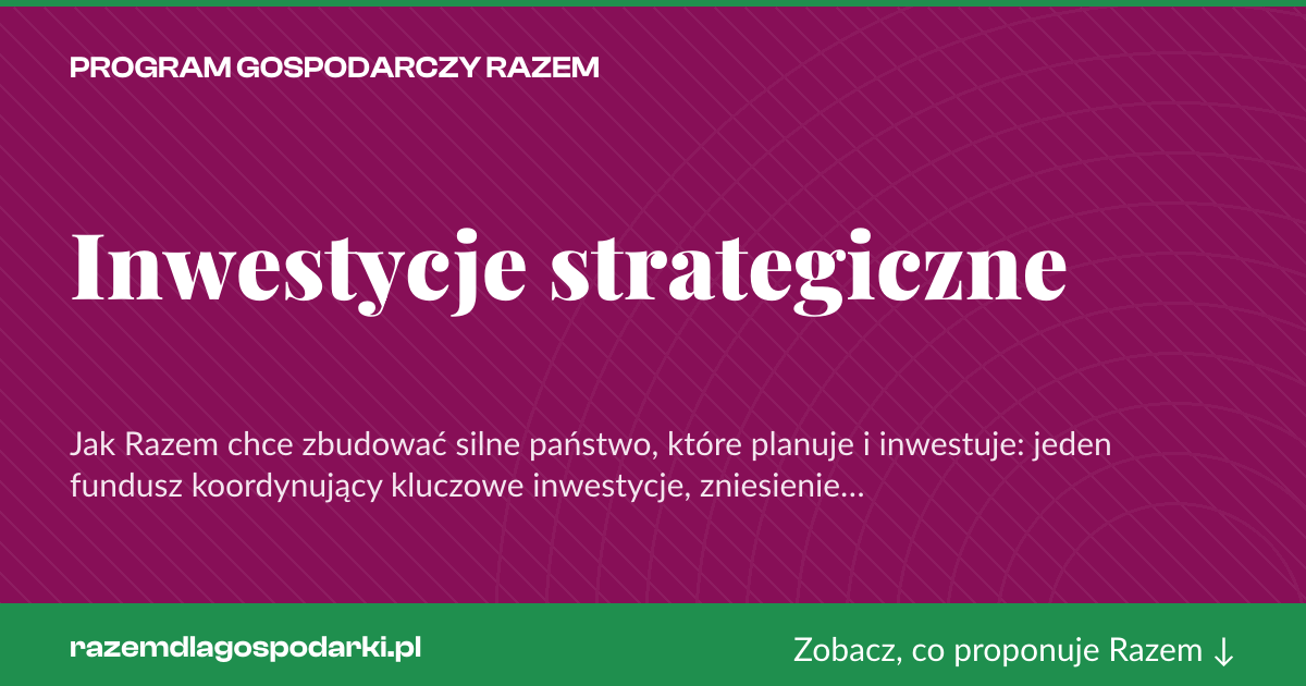 Karta social do udostępnienia: Inwestycje strategiczne