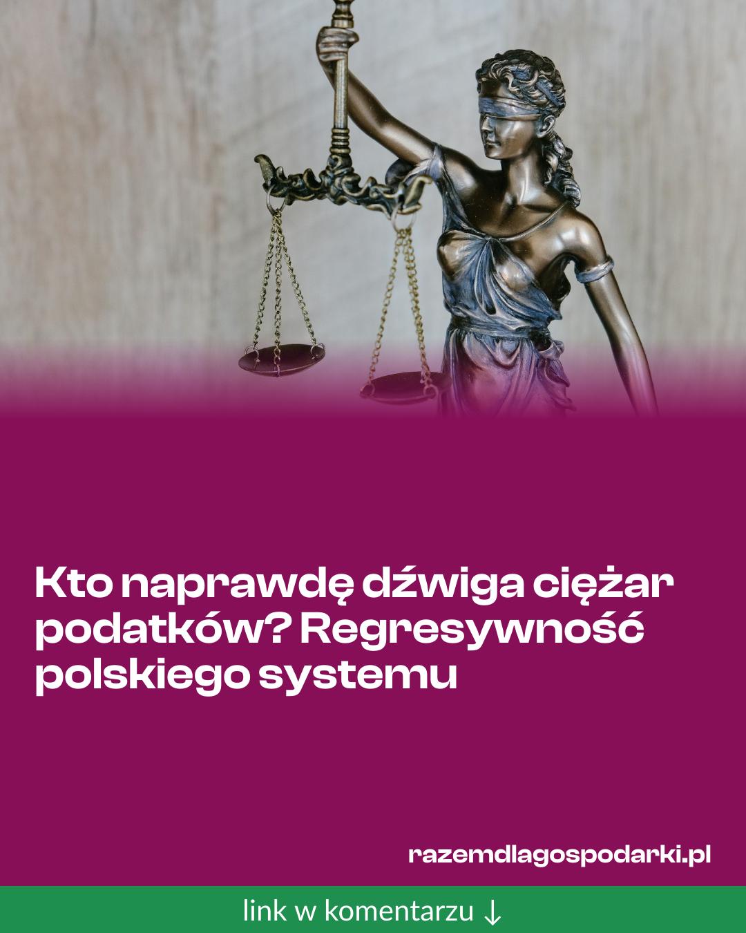 Grafika do udostępnienia: Kto naprawdę dźwiga ciężar podatków? Regresywność polskiego systemu